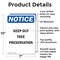 Signmission Keep Out Tree Preservation OSHA Notice Sign, Aluminum, 7in W x 10in L, 2PK OS-2PACK-NS-A-710-V-13859 - alternate 4